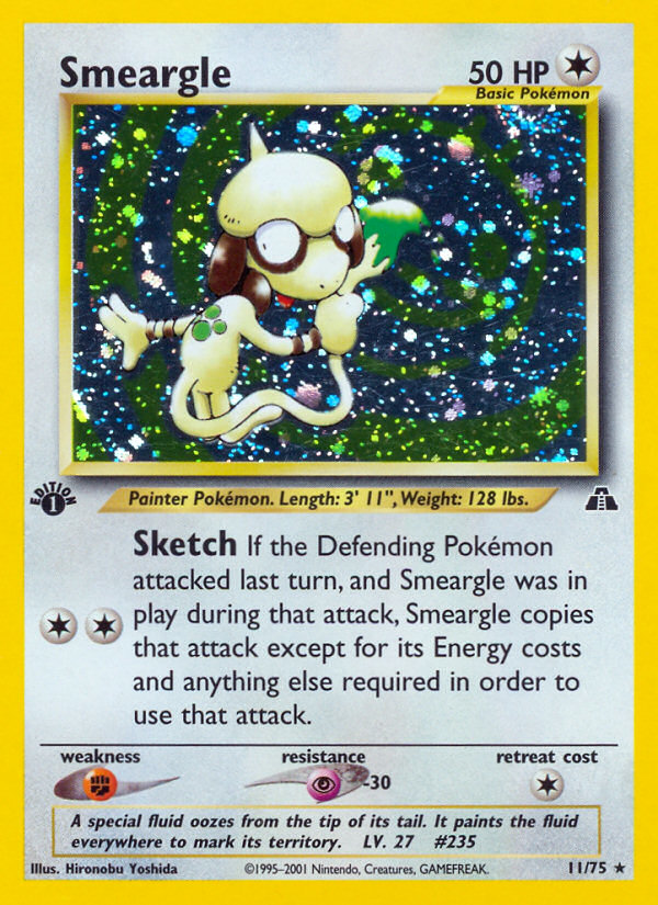 Smeargle – Neo Discovery 11/75 Pokémon card