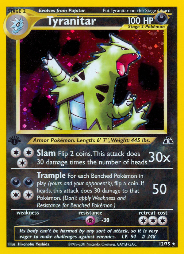 Tyranitar – Neo Discovery 12/75 Pokémon card