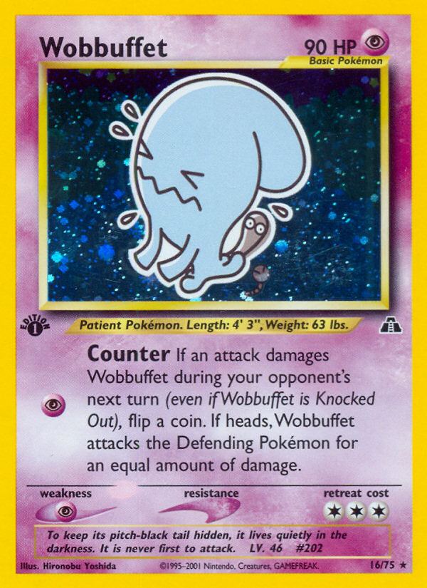 Wobbuffet – Neo Discovery 16/75 Pokémon card