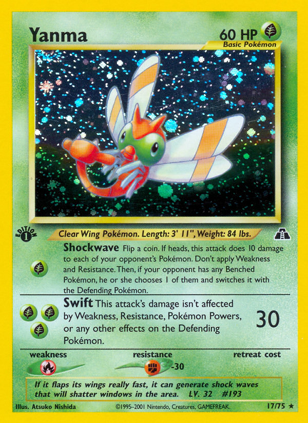 Yanma – Neo Discovery 17/75 Pokémon card