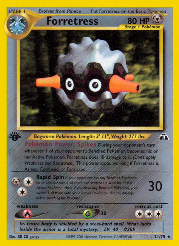 Forretress – Neo Discovery 21/75 Pokémon card