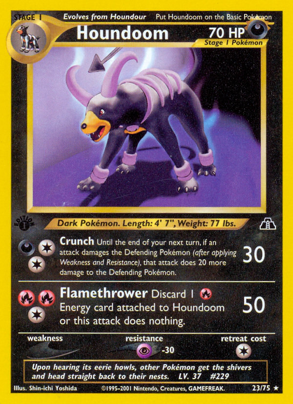 Houndoom – Neo Discovery 23/75 Pokémon card