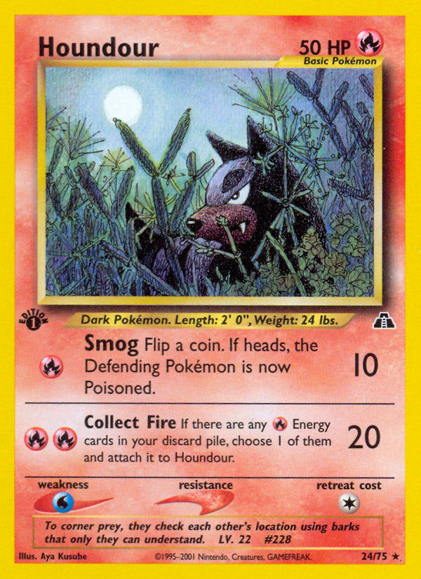 Houndour – Neo Discovery 24/75 Pokémon card