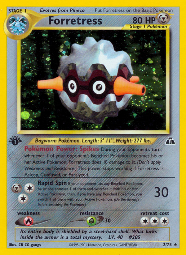 Forretress – Neo Discovery 2/75 Pokémon card