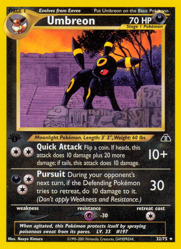 Umbreon – Neo Discovery 32/75 Pokémon card