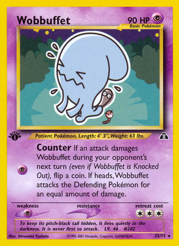 Wobbuffet – Neo Discovery 35/75 Pokémon card