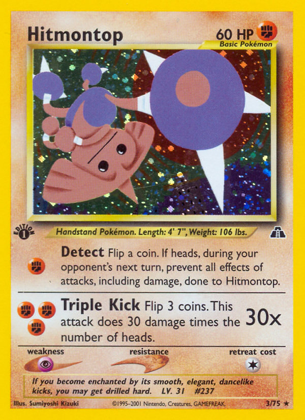 Hitmontop – Neo Discovery 3/75 Pokémon card