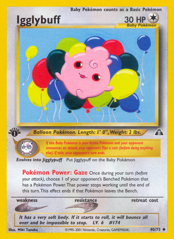 Igglybuff – Neo Discovery 40/75 Pokémon card