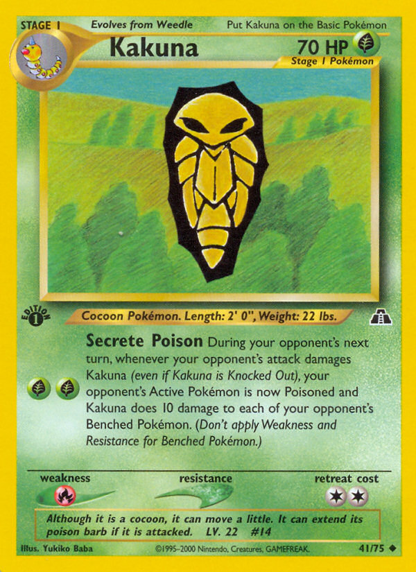 Kakuna – Neo Discovery 41/75 Pokémon card