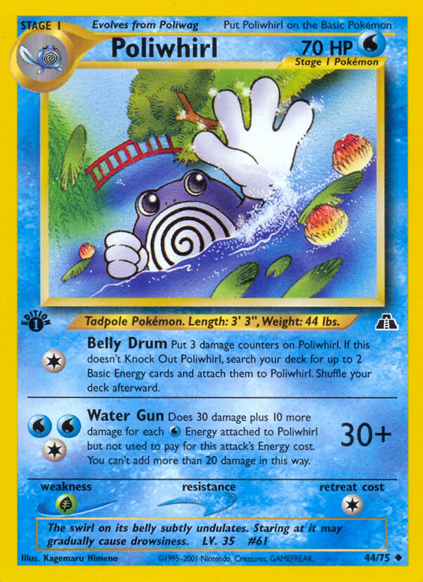 Poliwhirl – Neo Discovery 44/75 Pokémon card