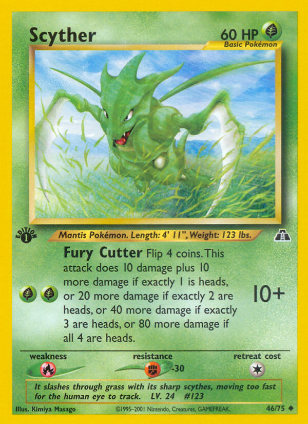 Scyther – Neo Discovery 46/75 Pokémon card