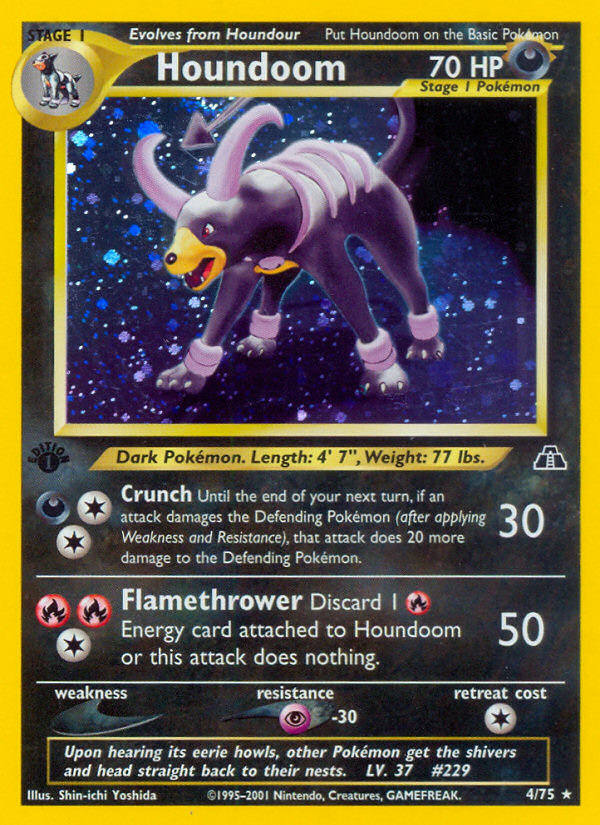 Houndoom – Neo Discovery 4/75 Pokémon card