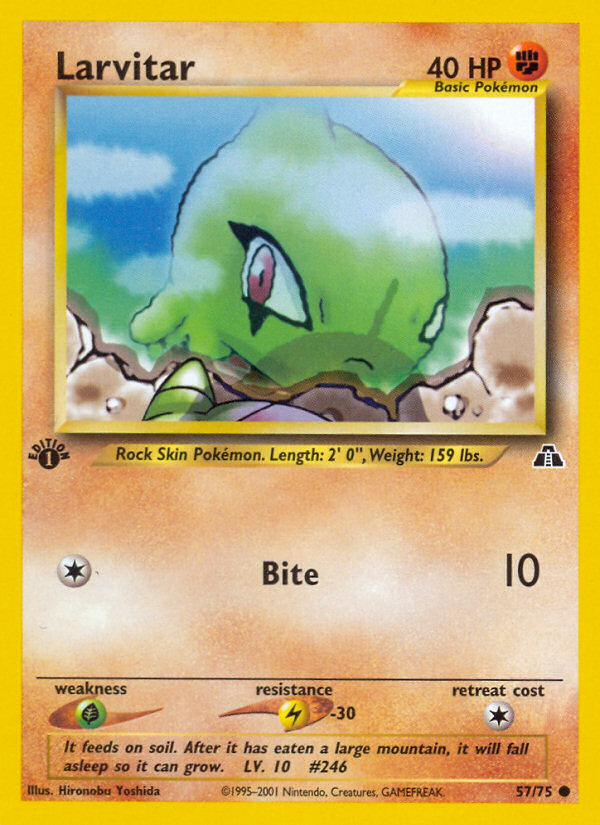 Larvitar – Neo Discovery 57/75 Pokémon card