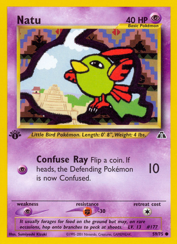 Natu – Neo Discovery 59/75 Pokémon card