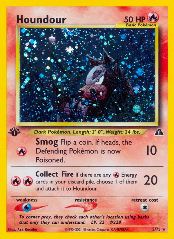 Houndour – Neo Discovery 5/75 Pokémon card
