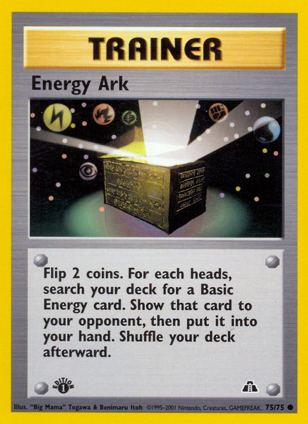 Energy Ark – Neo Discovery 75/75 Pokémon card