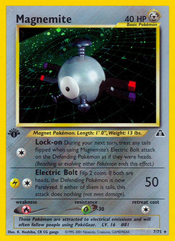 Magnemite – Neo Discovery 7/75 Pokémon card