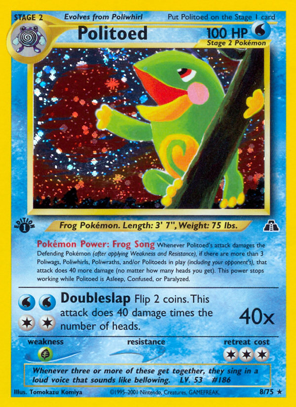 Politoed – Neo Discovery 8/75 Pokémon card