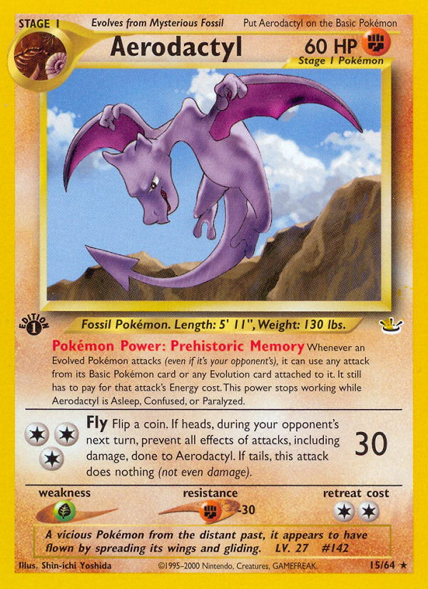 Aerodactyl – Neo Revelation 15/64 Pokémon card