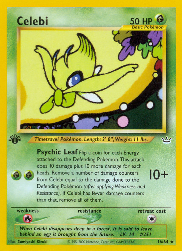 Celebi – Neo Revelation 16/64 Pokémon card
