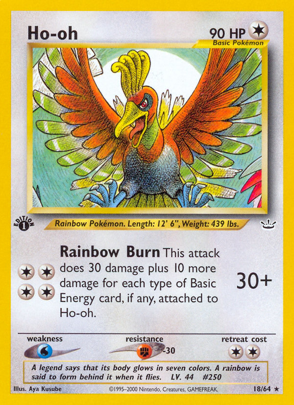 Ho-oh – Neo Revelation 18/64 Pokémon card
