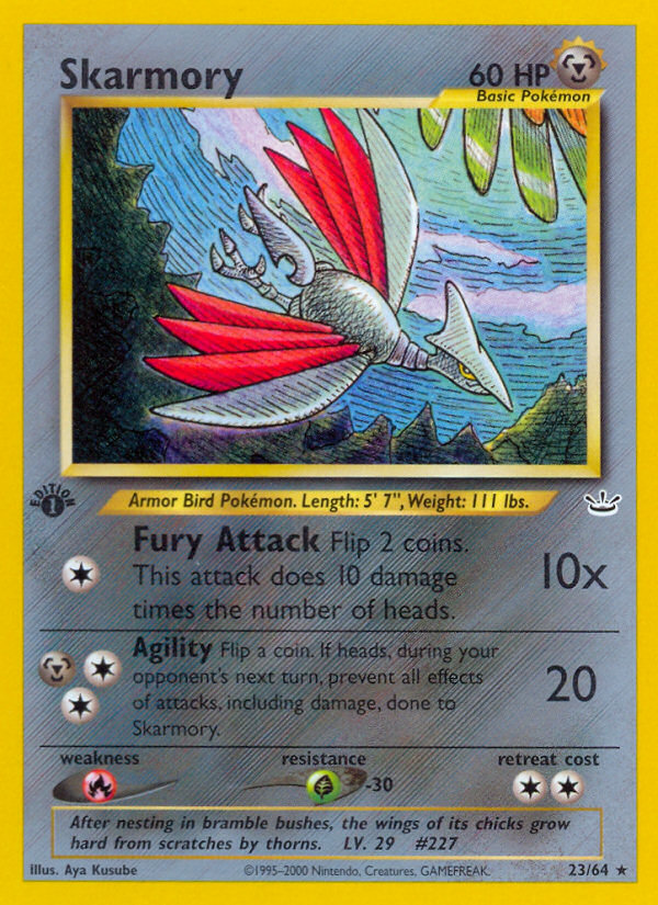 Skarmory – Neo Revelation 23/64 Pokémon card