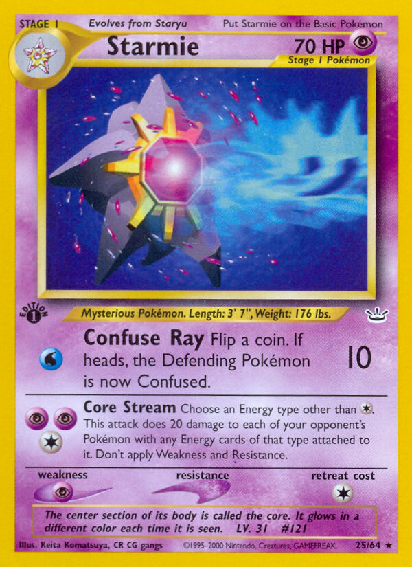 Starmie – Neo Revelation 25/64 Pokémon card