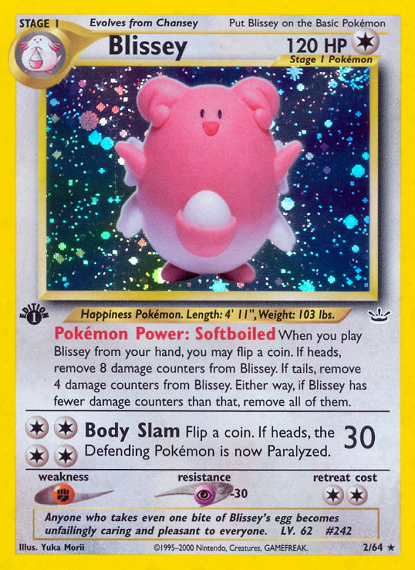 Blissey – Neo Revelation 2/64 Pokémon card