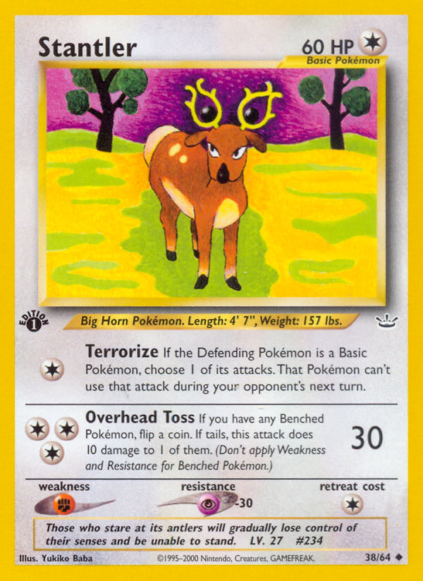 Stantler – Neo Revelation 38/64 Pokémon card