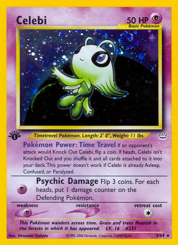 Celebi – Neo Revelation 3/64 Pokémon card