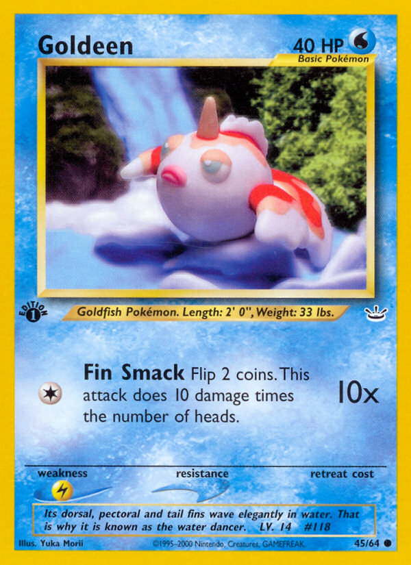 Goldeen – Neo Revelation 45/64 Pokémon card