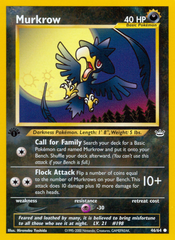 Murkrow – Neo Revelation 46/64 Pokémon card