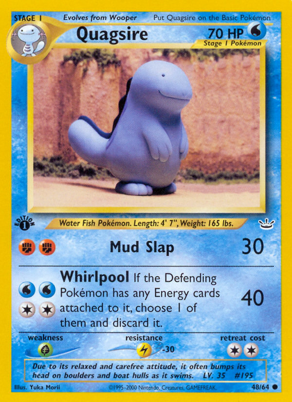 Quagsire – Neo Revelation 48/64 Pokémon card