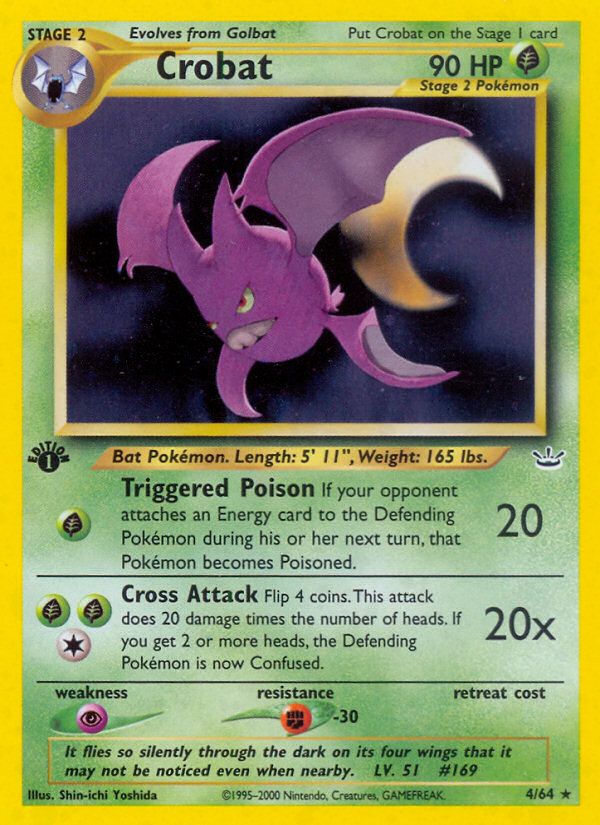 Crobat – Neo Revelation 4/64 Pokémon card