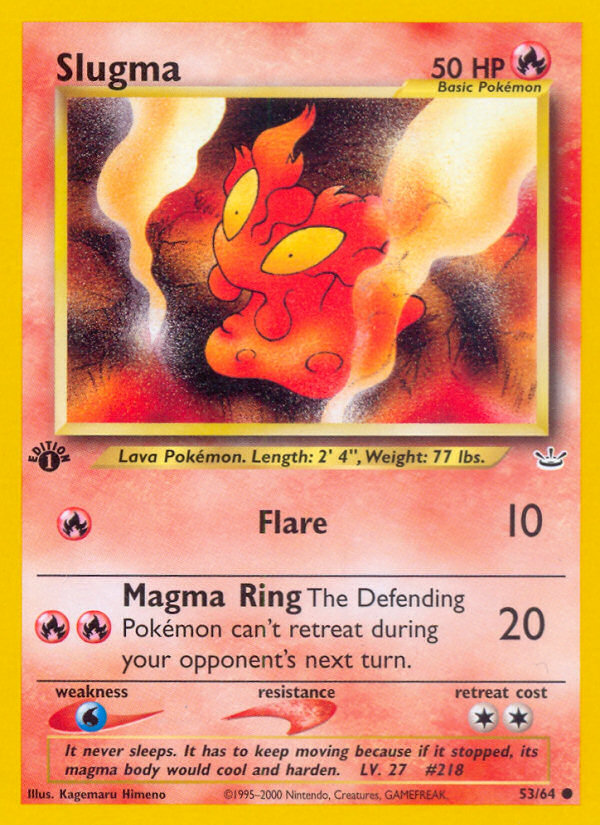 Slugma – Neo Revelation 53/64 Pokémon card
