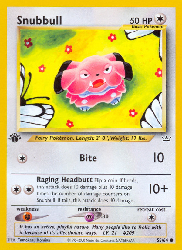 Snubbull – Neo Revelation 55/64 Pokémon card