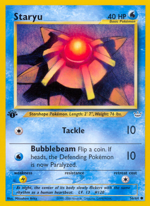 Staryu – Neo Revelation 56/64 Pokémon card