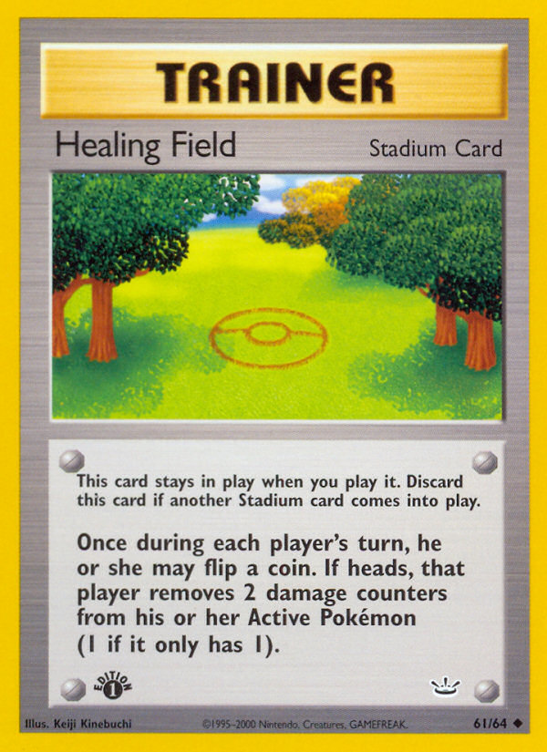 Healing Field – Neo Revelation 61/64 Pokémon card