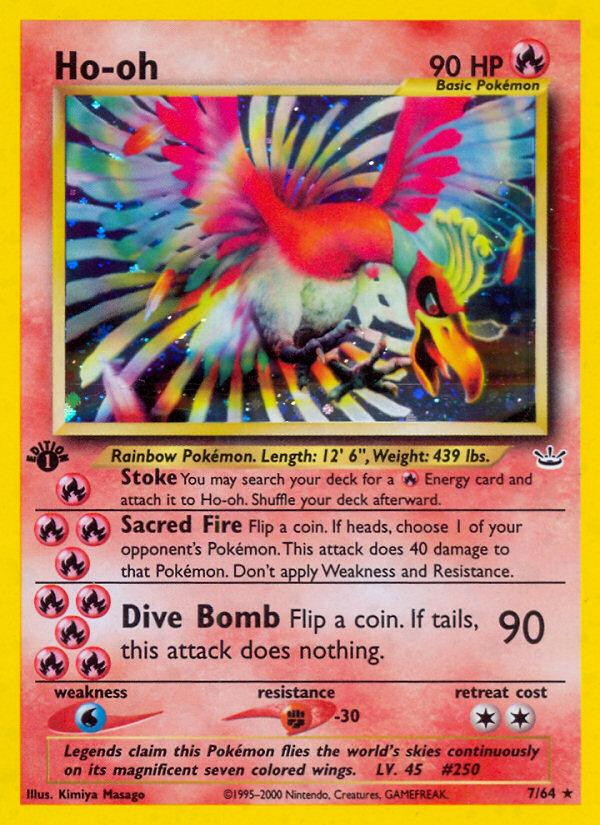 Ho-oh – Neo Revelation 7/64 Pokémon card