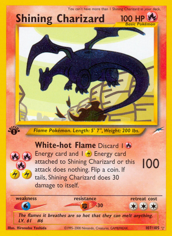 Shining Charizard – Neo Destiny 107/105 Pokémon card