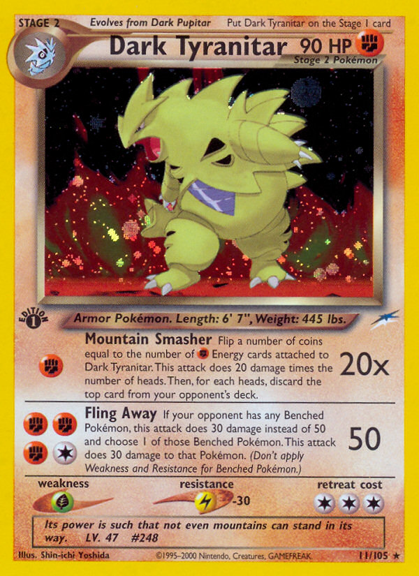 Dark Tyranitar – Neo Destiny 11/105 Pokémon card