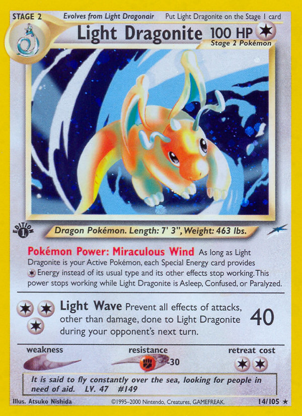 Light Dragonite – Neo Destiny 14/105 Pokémon card