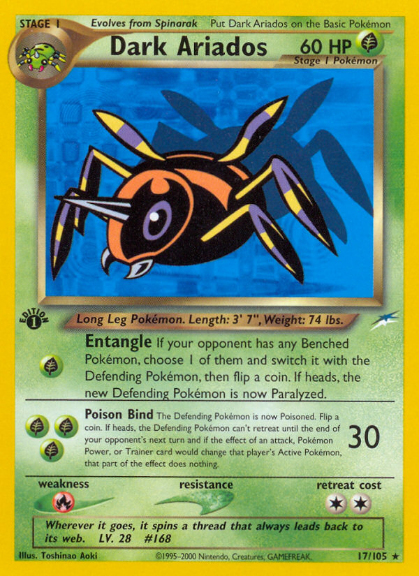 Dark Ariados – Neo Destiny 17/105 Pokémon card