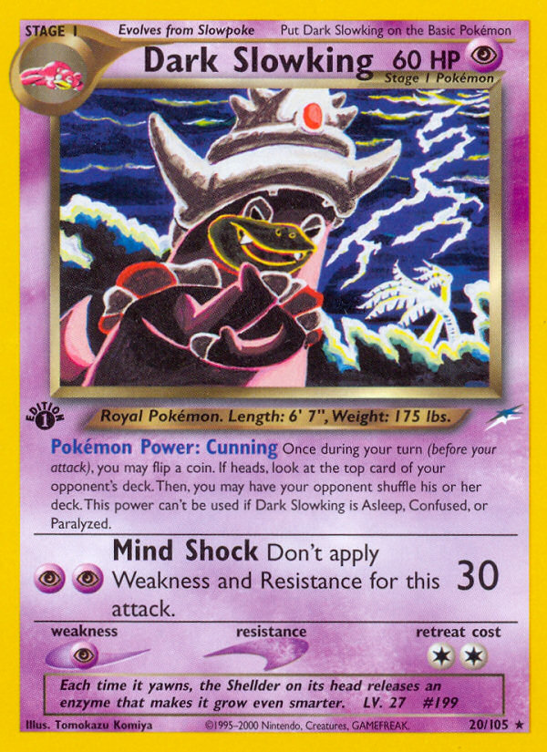 Dark Slowking – Neo Destiny 20/105 Pokémon card