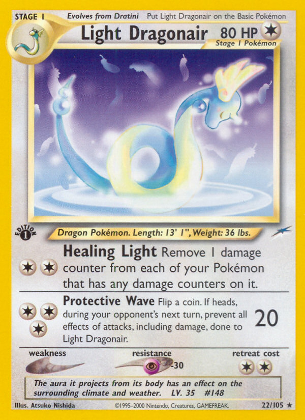 Light Dragonair – Neo Destiny 22/105 Pokémon card