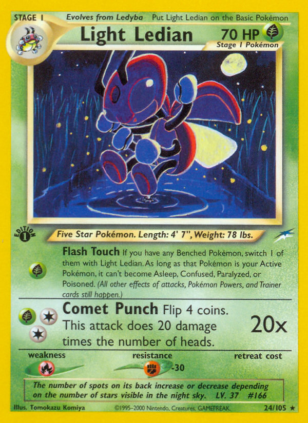 Light Ledian – Neo Destiny 24/105 Pokémon card