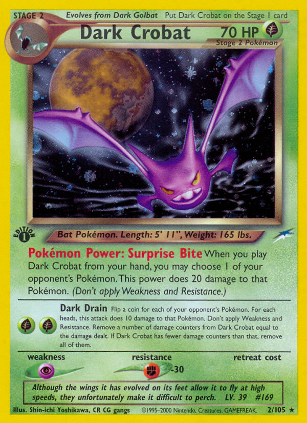 Dark Crobat – Neo Destiny 2/105 Pokémon card