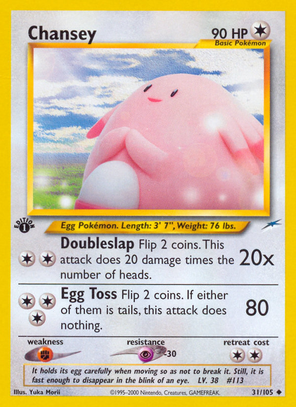 Chansey – Neo Destiny 31/105 Pokémon card