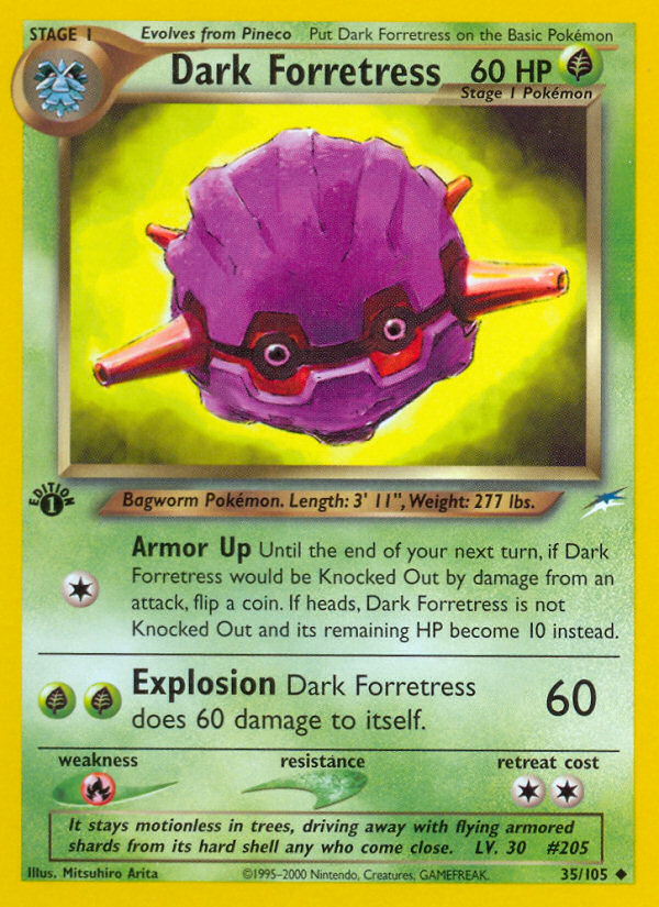 Dark Forretress – Neo Destiny 35/105 Pokémon card