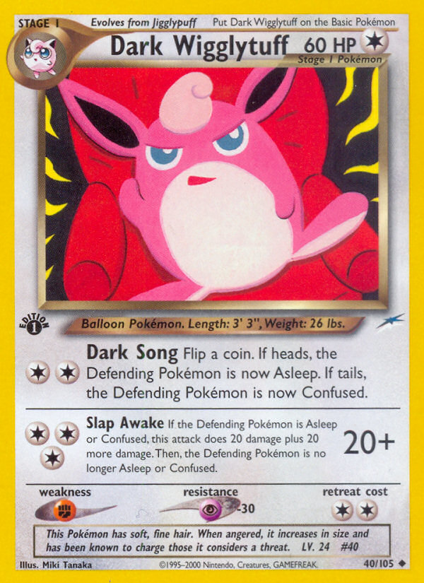 Dark Wigglytuff – Neo Destiny 40/105 Pokémon card